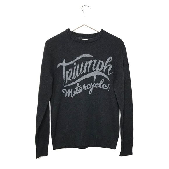 Lucky Brand Triumph Motorcycles Sweater Pullover - Picture 3 of 8